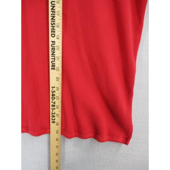 Woman Within Ribbed Plus Size Soft Knit Long Sleeve Top 30/32 3X Red - Picture 6 of 8